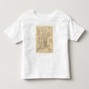 レイルウェイマップニューイングランド州 トドラーTシャツ