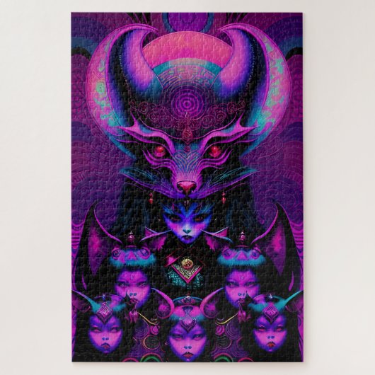 レイルオブザニューこうもりガールズゴシックハロウィーン ジグソーパズル (縦)