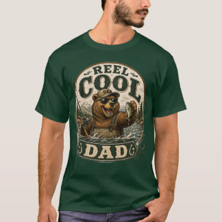 レイル・クール・ダッド・フィッシング・ベア・ヴィンテージTシャツ Tシャツ