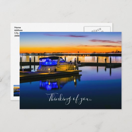 レイレイラブルロックウォールTXサンセット考えのUのサンセット ポストカード (正面/裏面)