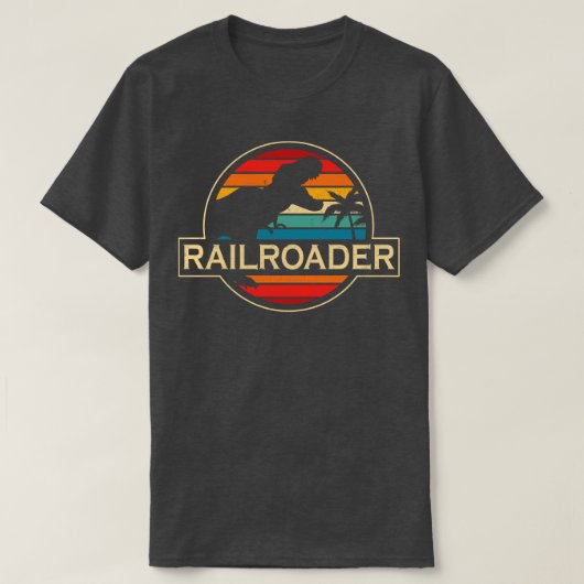 レイロードカー恐竜 Tシャツ (デザイン正面)