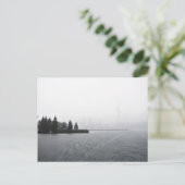 レインのトロント港のスカイライン ポストカード (スタンド正面)