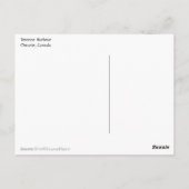 レインのトロント港のスカイライン ポストカード (裏面)