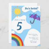 レインオアシャイン招待状 招待状 (正面/裏面)