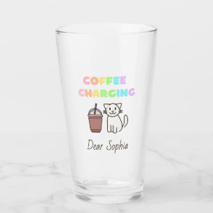 レインカラフルボーコーヒー&キャット タンブラーグラス