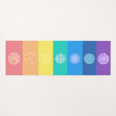 レインカラフルボーチャクラマンダラヨガマット ヨガマット (正面(横))