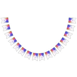 レインカラフルボー多角形エイドムバラクモスク バンティングフラッグ