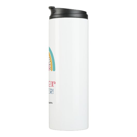 レインカラフルボー最高の先生エバートートバッグ タンブラー (回転右)