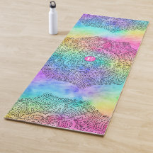 レインカラフルボー水彩モノグラム