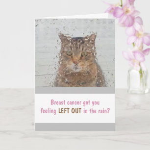 レインカードに入った乳がん猫 カード