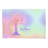 レインガーリーボースパルクルスモノグラム名ピローケース 枕カバー (正面)