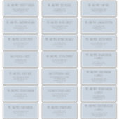 レインクラウドブルーベビーシャワーゲスト住所 シール (正面)