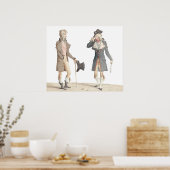 レインクロヤブルズ – 旧フランスの版木、銅版、版画バイバーネット ポスター (キッチン)