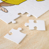 レインコートで雨が降っているサル ジグソーパズル (側面)