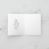 レインコートの子ども サンキューカード (内部)