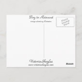 レインコートの少年 ポストカード (裏面)