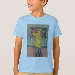 レインコートの少年 Tシャツ