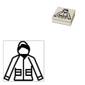 レインコート ラバースタンプ (押印)