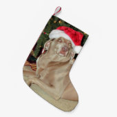 レインザカワイワイマラードッグクリスマスストッキング スモールクリスマスストッキング (正面 (吊り時))