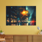 レインシティ，デジタルモダン キャンバスプリント (インサイチュ (リビング))