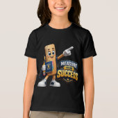レインジャー定規 | かわいい学校用品の測定マス トライブレンドTシャツ (正面)