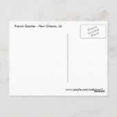 レインスイープ王室の通りニューオーリンズハガキ ポストカード (裏面)