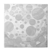 レインスカイグレー水玉模様 タイル (正面)