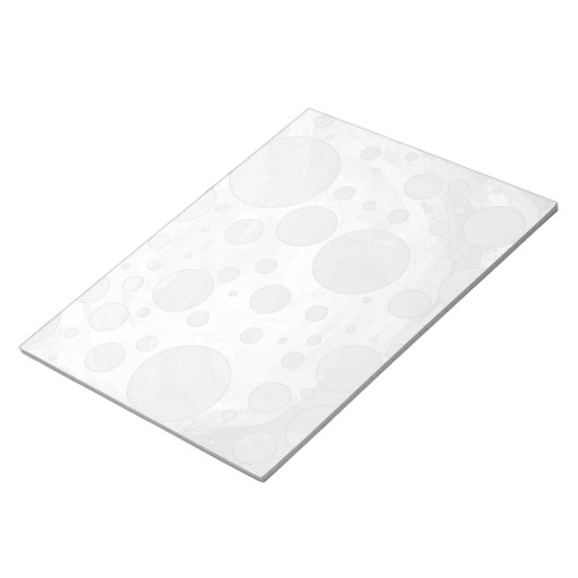 レインスカイグレー水玉模様 ノートパッド (アングル)