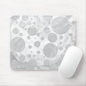 レインスカイグレー水玉模様 マウスパッド (マウス)