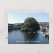 レインスター・アイルランドのカロー町の近くのバロー川 シーズンポストカード (正面/裏面)