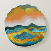 レインストーム装飾用クッション ラウンドクッション (裏面)