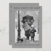 レインスノー/スリート招待状 招待状 (正面/裏面)