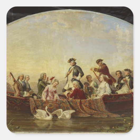 レインズバーグでのボートトリップ スクエアシール (正面)