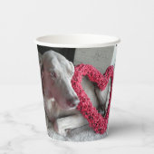 レインズラブ – Weimaraner Dog -紙カップ 紙コップ (裏面)