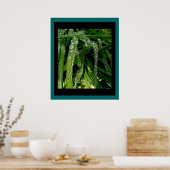 レインドロップオングラスプリント ポスター (キッチン)