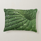 レインドロップオンホスタリーフアクセントピロー アクセントクッション (裏面)