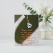 レインドロップオンリーフザワールドブレイク引用文 ポストカード (スタンド正面)