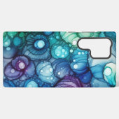 レインドロップス＋アルコールインク SAMSUNG GALAXYケース (裏面横)