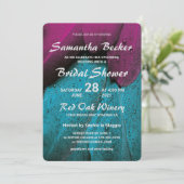 レインドロップズオンカラフルフェザーブライダルシャワー 招待状 (スタンド正面)