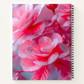 レインドロップ赤面ピンクブロッサム ノートブック (裏面)
