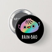 レインバオレインボーおもしろいディムサムバオプンダークBG 缶バッジ (正面&裏面)
