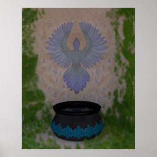 レインバードアートプリント ポスター