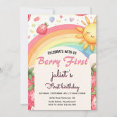レインビストロベリーファースト1パーティー 招待状 (正面)