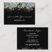 レインフェイクボーメタリティックグリッター 名刺 (正面/裏面)