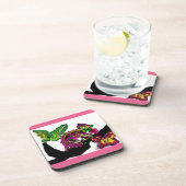 レインフォレストカメレオンおもしろい コースター (右側)