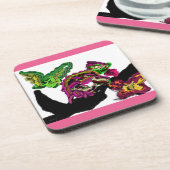 レインフォレストカメレオンおもしろい コースター (左側)