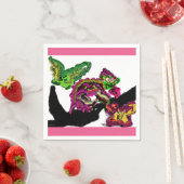 レインフォレストカメレオンおもしろい スタンダードカクテルナプキン (インサイチュ)