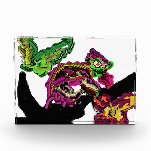 レインフォレストカメレオンおもしろい フォトブロック (正面)