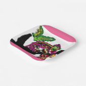 レインフォレストカメレオンおもしろい ペーパープレート (傾斜あり)