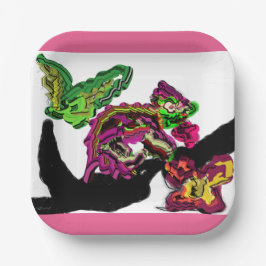 レインフォレストカメレオンおもしろい ペーパープレート